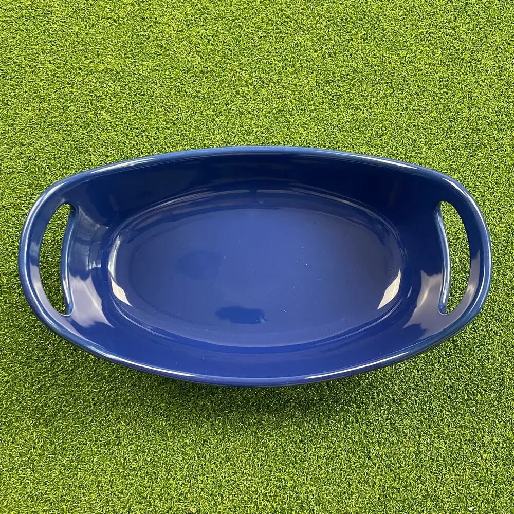 Vintage Rachael Ray Cobalt Blue Oval Casserole Dish 1.25 Quarts